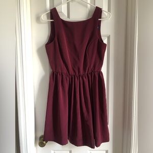 American Apparel Satin Dress with button back